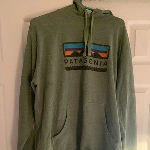 Light Green Patagonia P-6 Logo Uprisal Hoodie